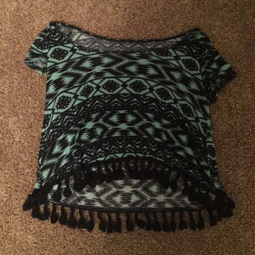 Blue Tassel Shirt